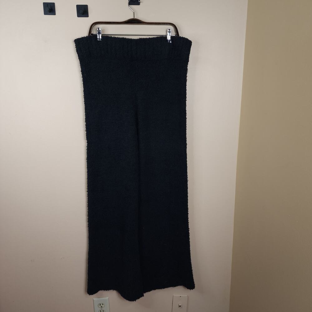Skims Cozy Knit Bouclé Pants In Onyx Size 1X/2X